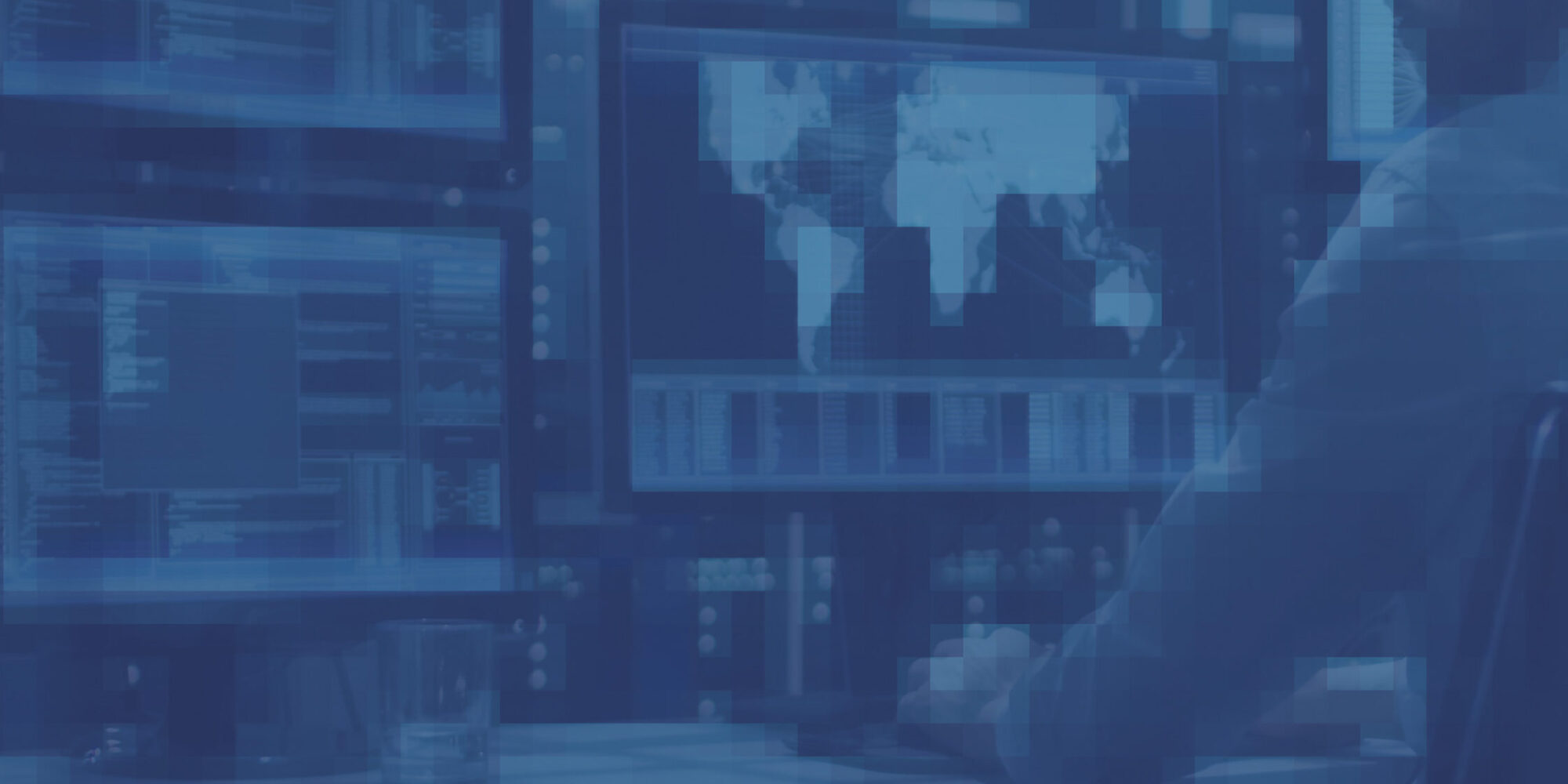 Technical,Controller,Working,At,His,Workstation,With,Multiple,Displays.,Displays